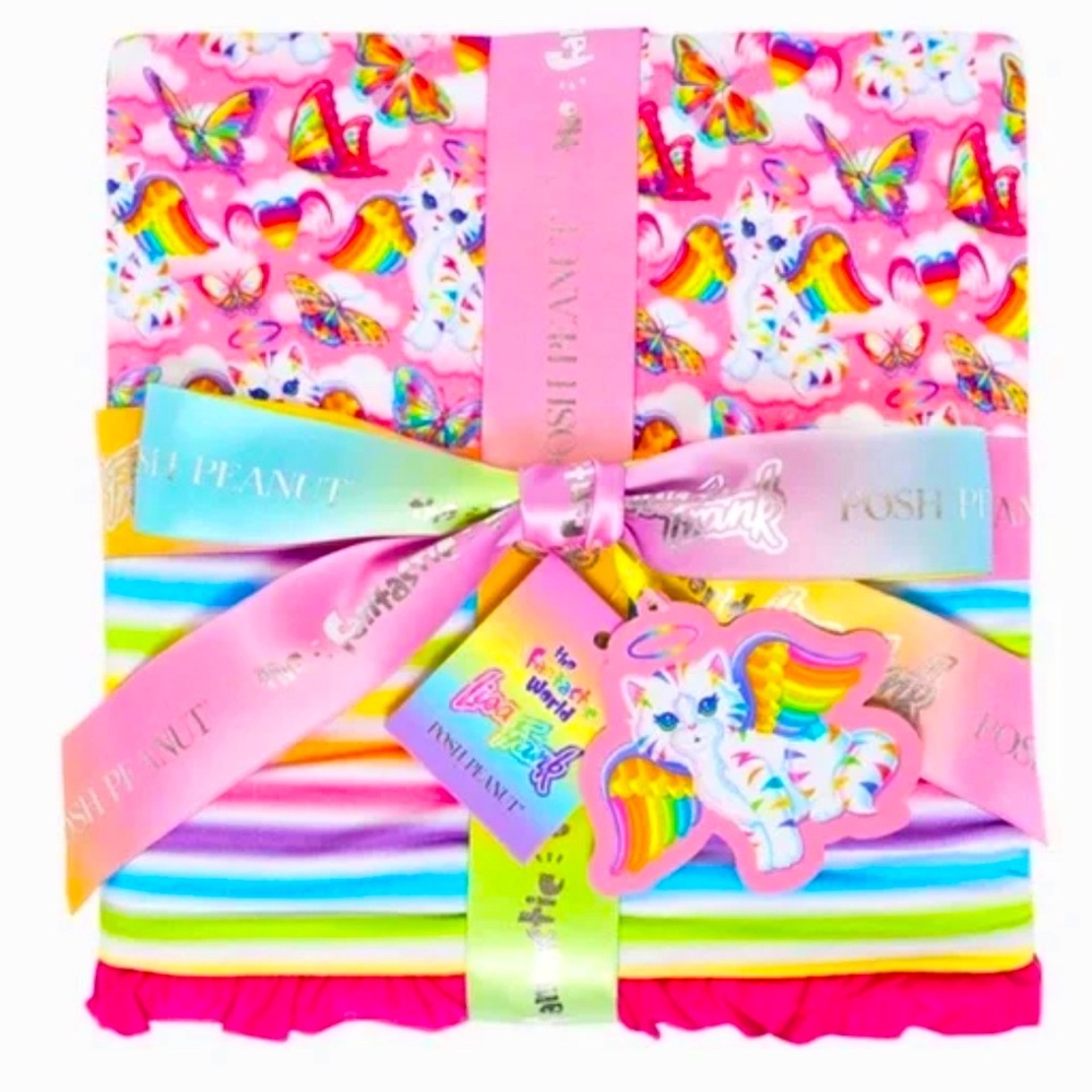 Posh Peanut Lisa Frank blanket